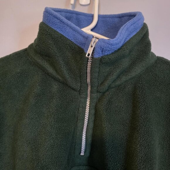 EUC Sno Tec Fleece 1/4 Zip - Green with hand pockets - Picture 4 of 6